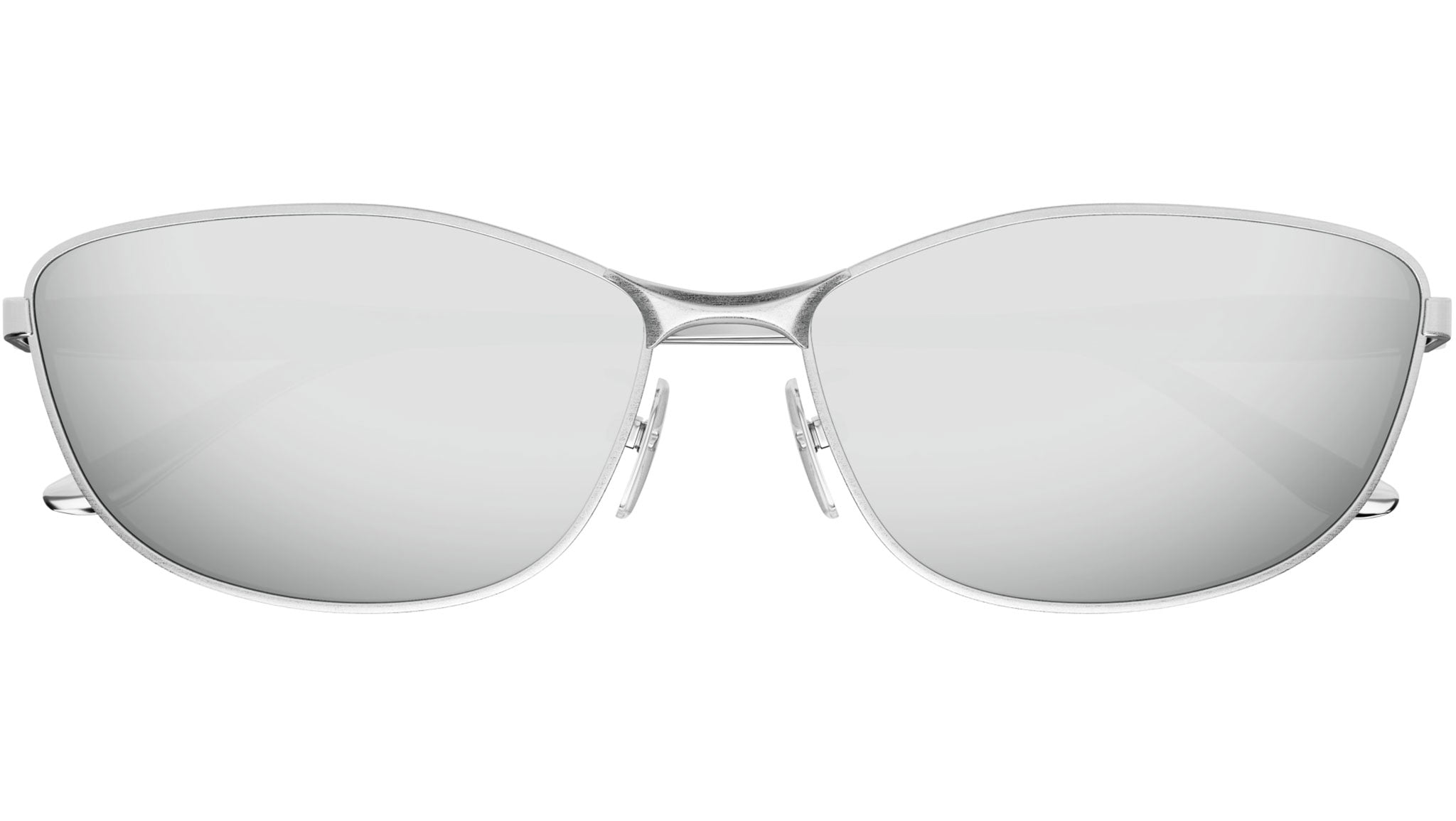 Occhiali da sole BALENCIAGA BB0357SA Shiny horizontal brushed silver