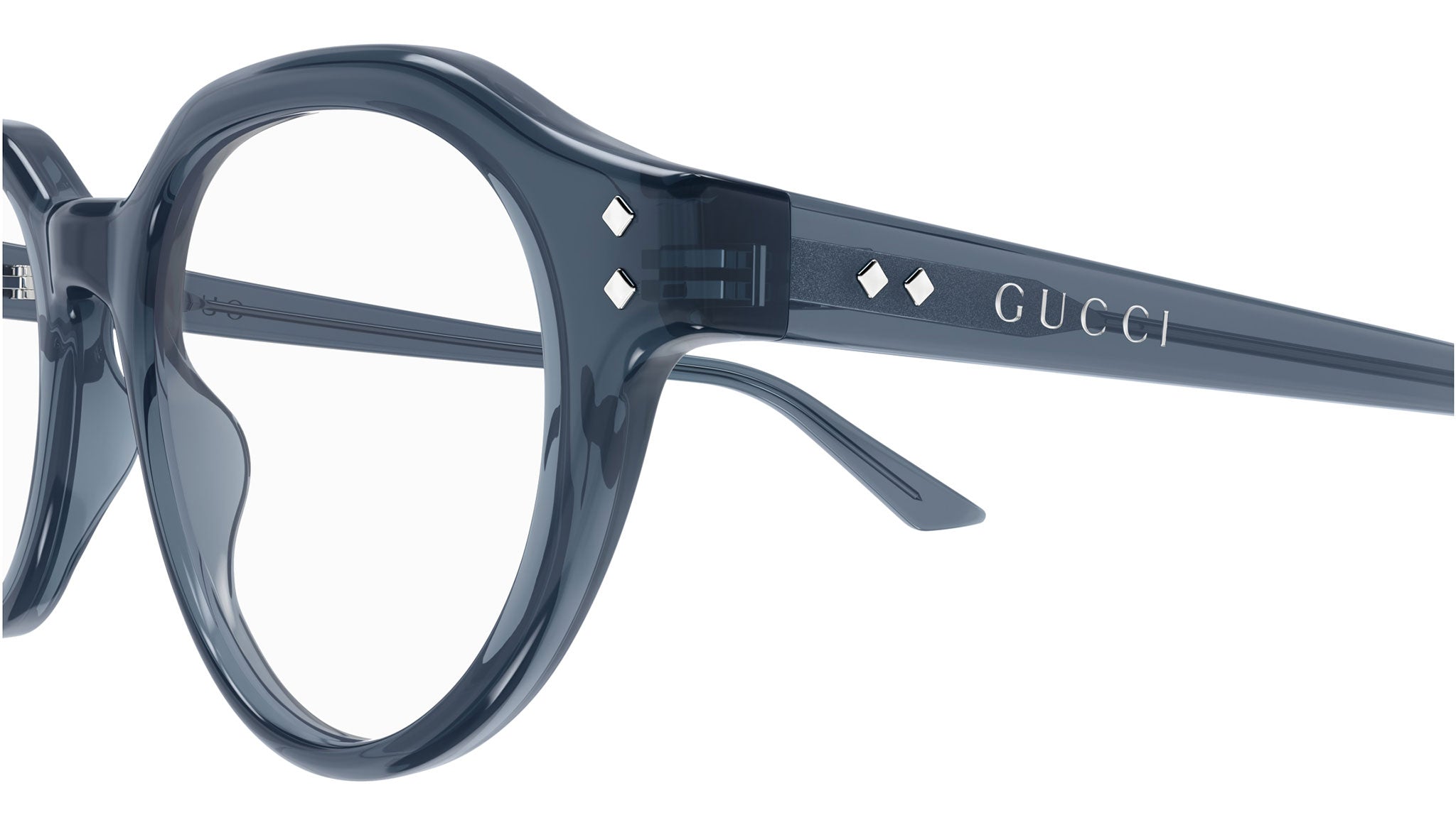 Occhiali da vista GUCCI GG1894O Shiny dark transparent cobalt blue