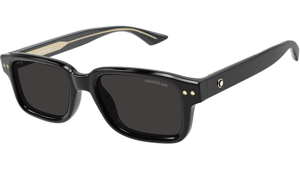 Occhiali da sole MONTBLANC MB0286S Shiny solid black