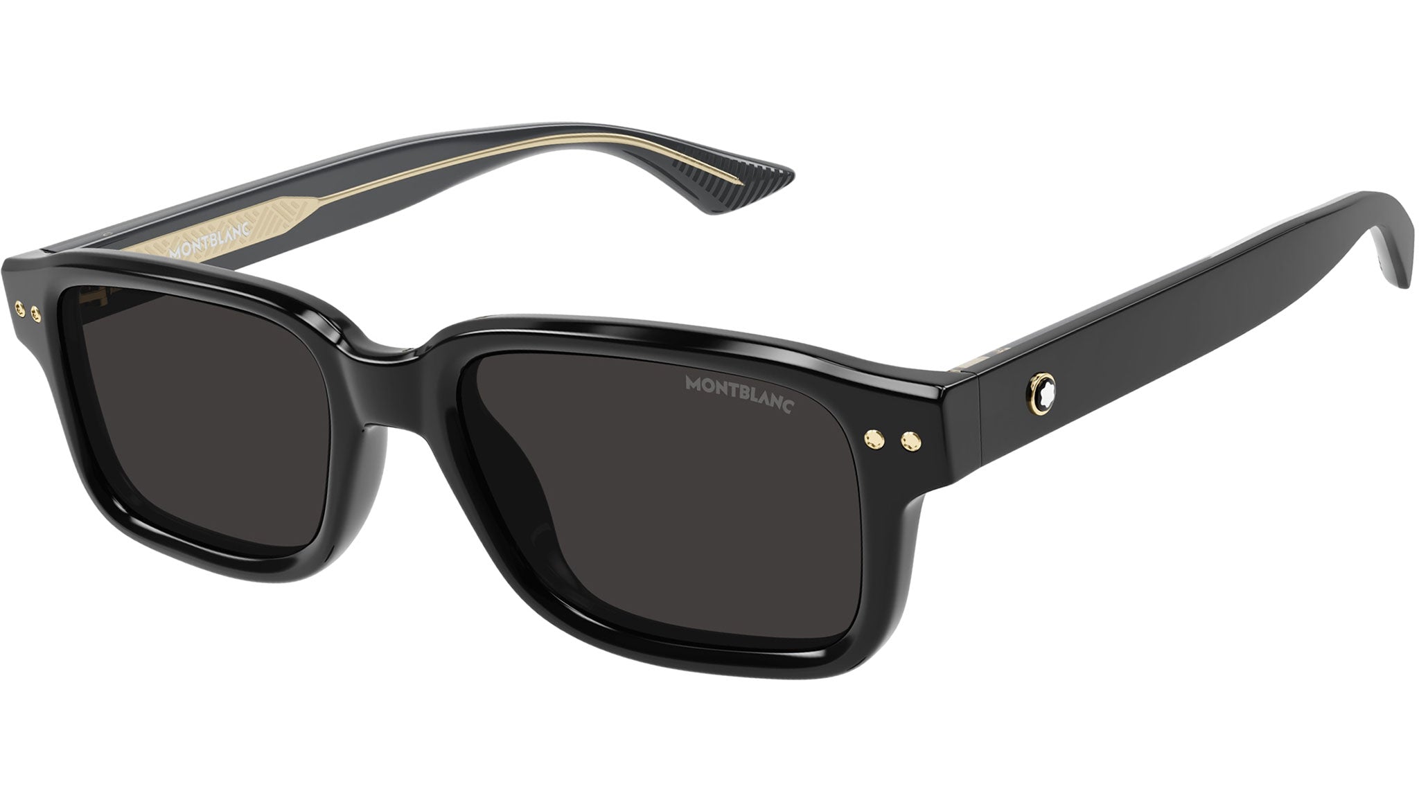 Occhiali da sole MONTBLANC MB0286S Shiny solid black