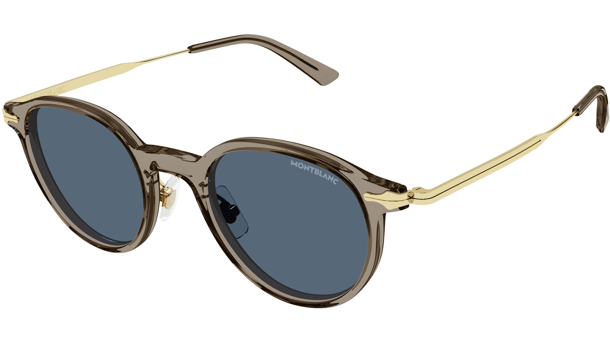 Occhiali da sole MONTBLANC MB0362S Shiny transparent brown