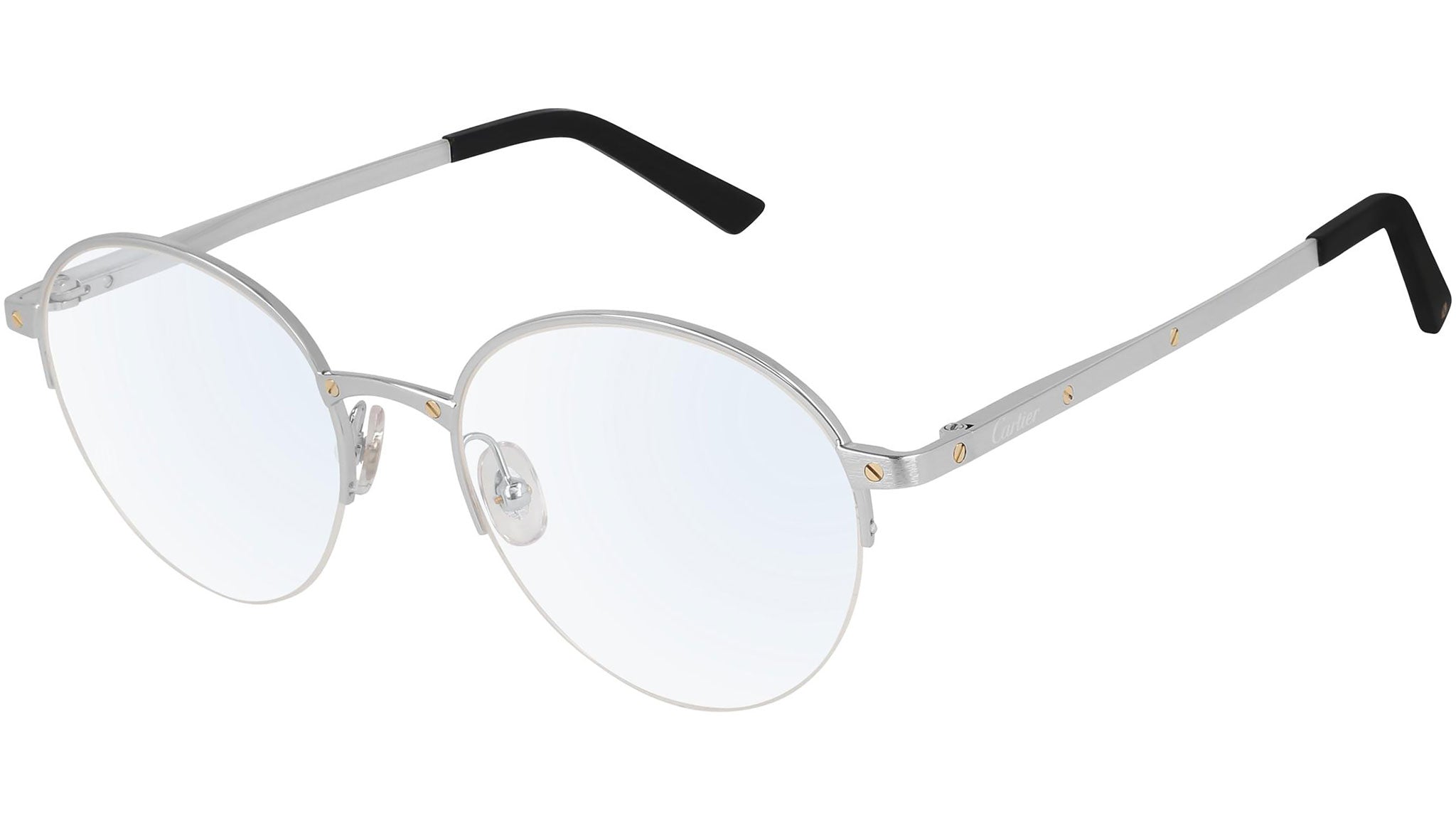 Occhiali da vista CARTIER CT0108O Brushed and smooth platinum