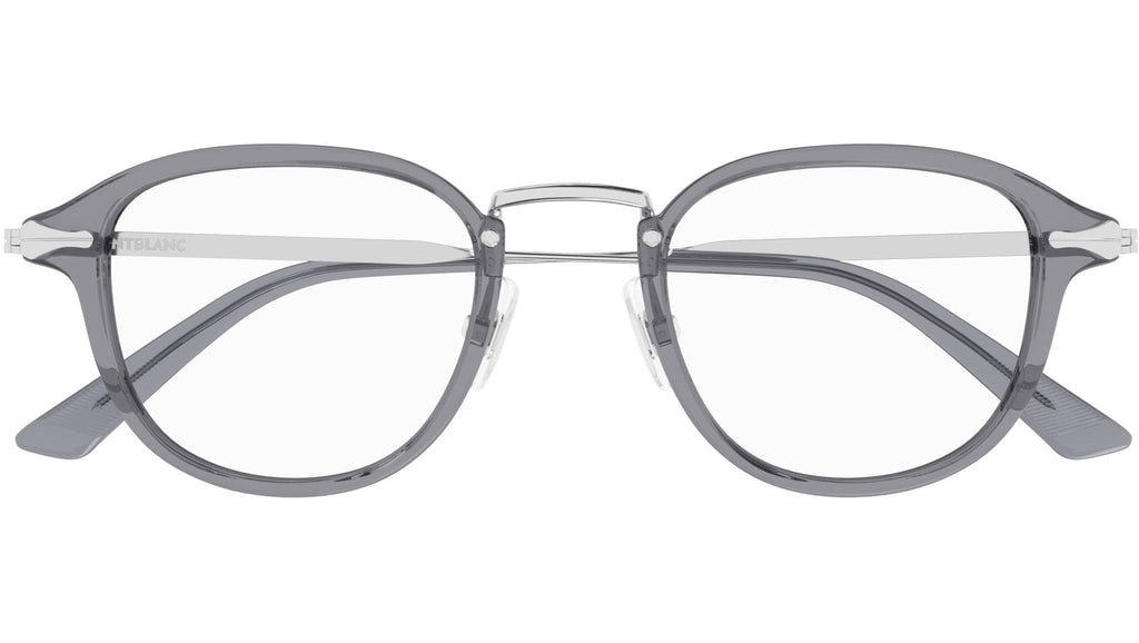 Occhiali da vista MONTBLANC MB0336O Shiny transparent grey