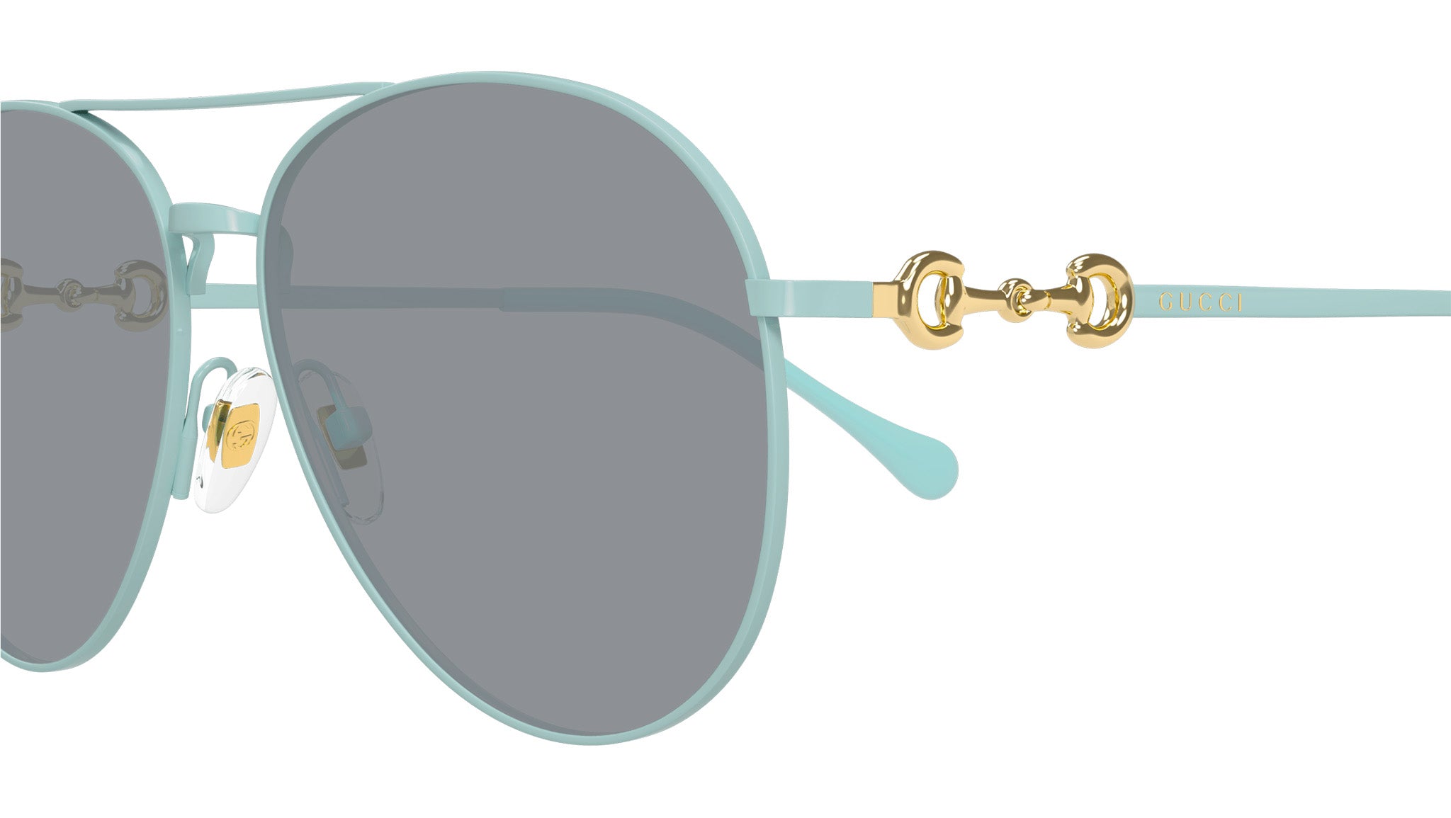 Occhiali da sole GUCCI GG1698S Shiny solid light tiffany green