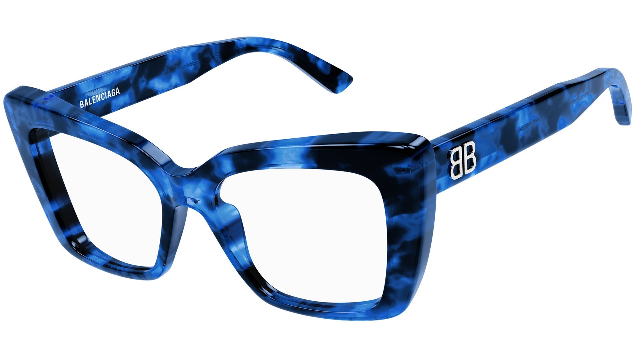 Occhiali da vista BALENCIAGA BB0297O Shiny blue havana