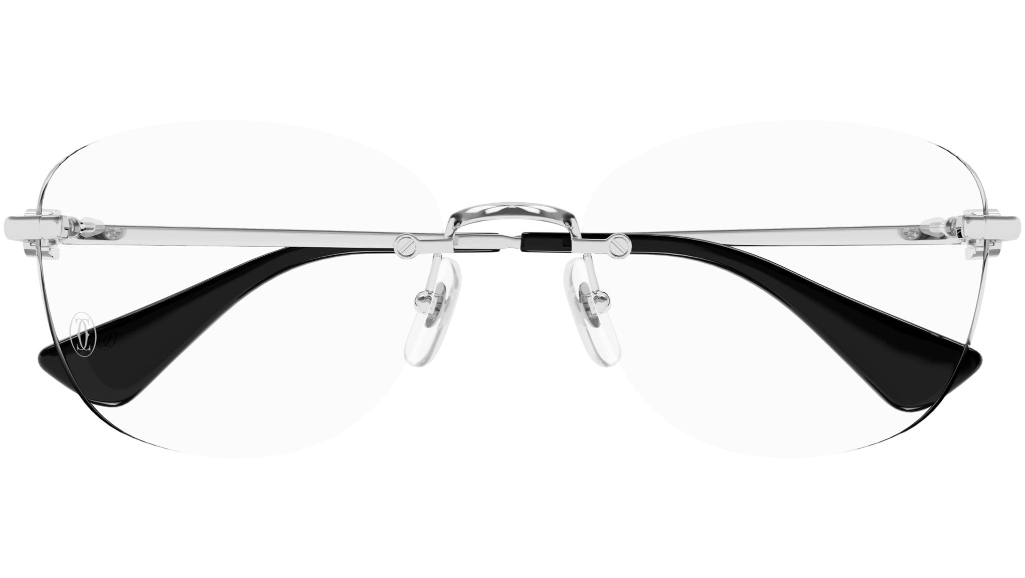 Occhiali da vista CARTIER CT0414O Smooth platinum finish