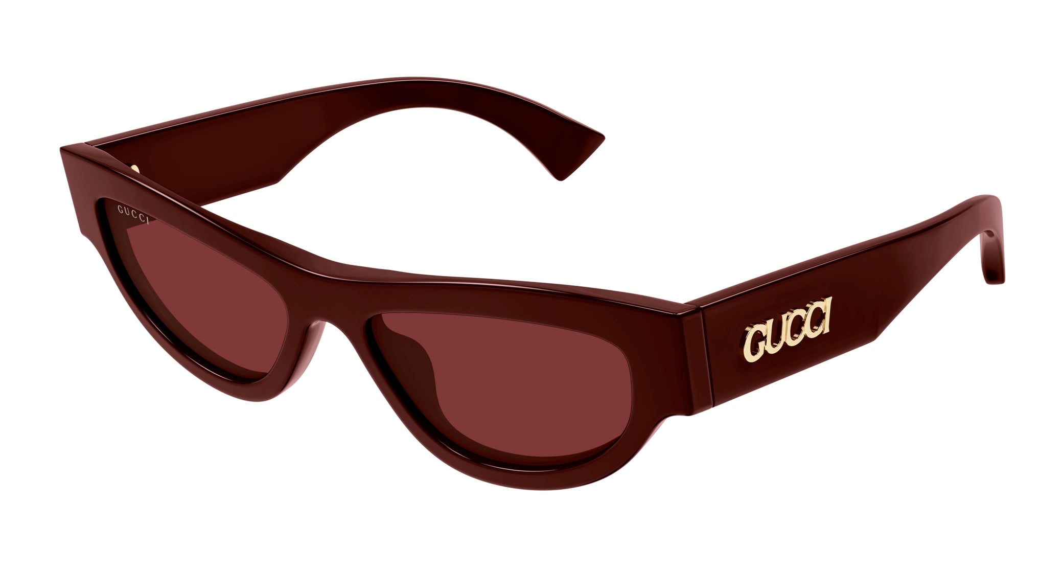 Occhiali da sole GUCCI GG1834S Shiny solid burgundy