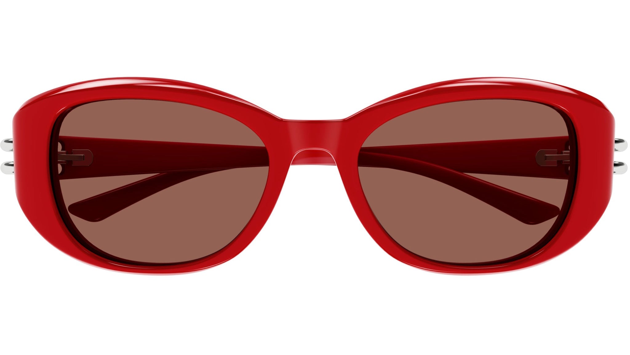 Occhiali da sole ALEXANDER MCQUEEN AM0470SA Shiny solid red