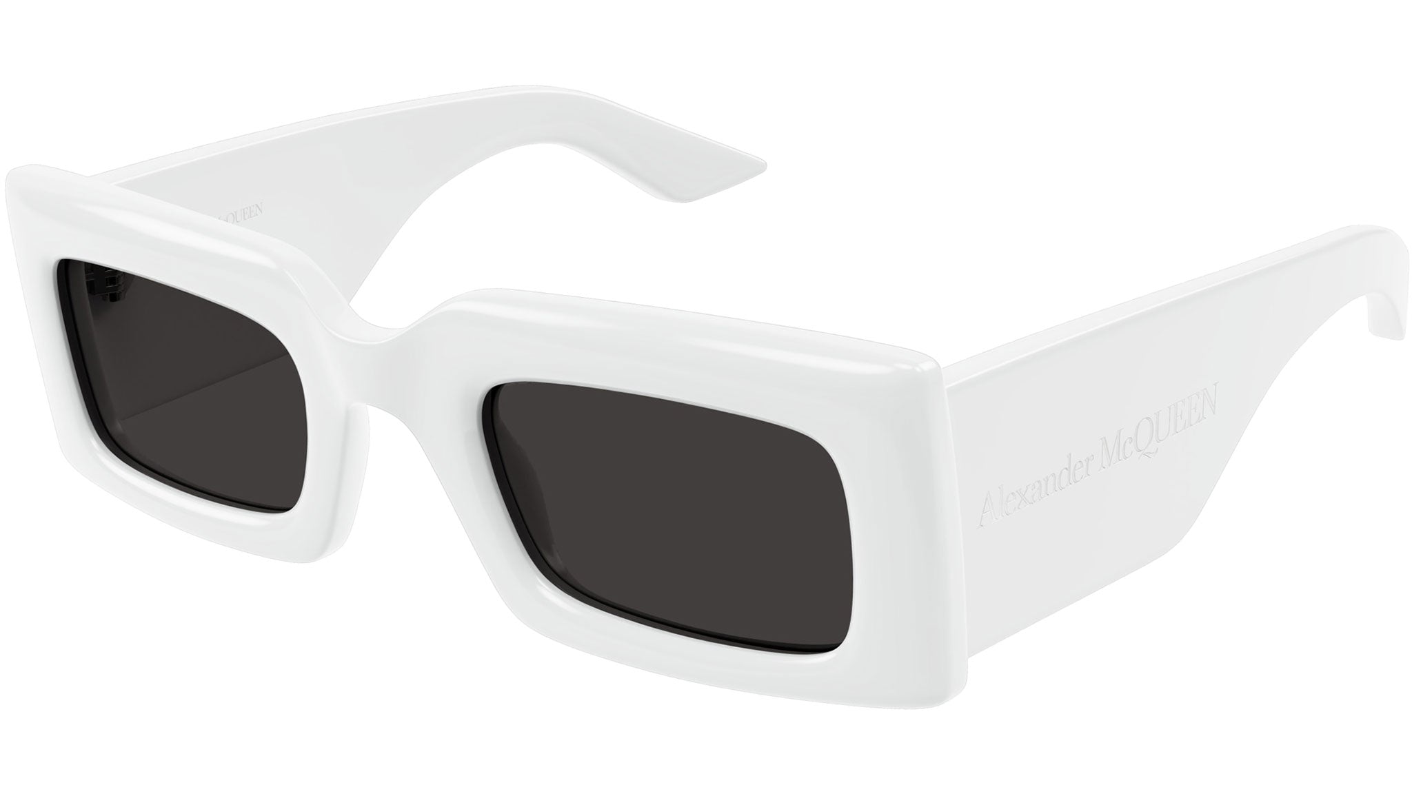 Occhiali da sole ALEXANDER MCQUEEN AM0433S Shiny solid white