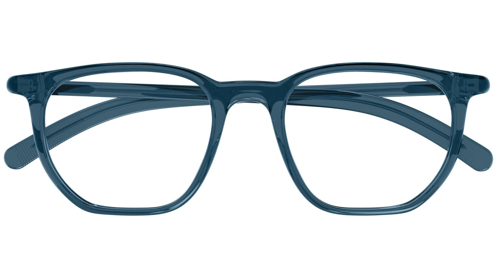 Occhiali da vista MONTBLANC MB0349O Shiny transparent blue