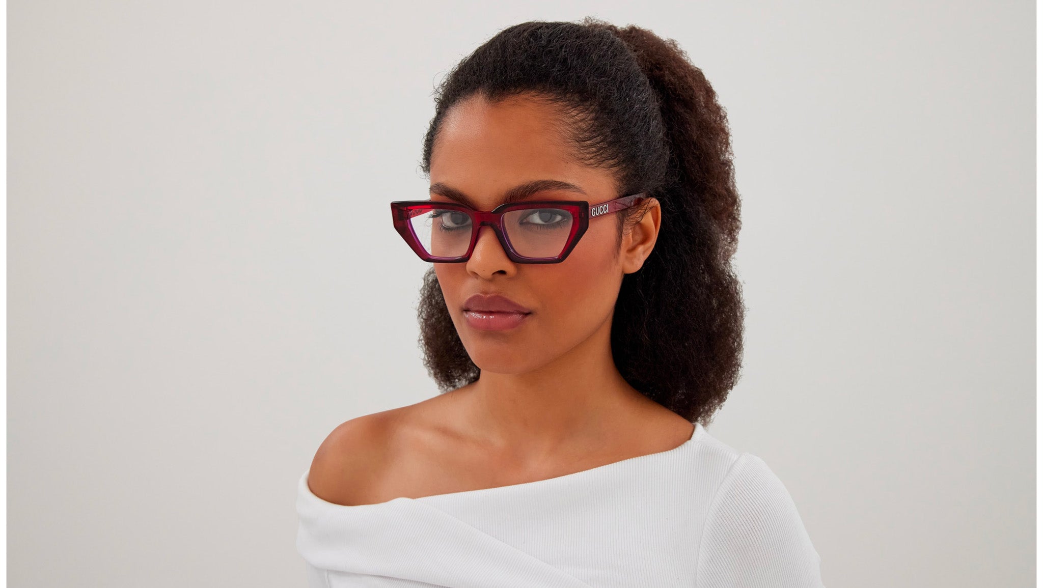 Occhiali da vista GUCCI GG1720O Shiny transparent red purple
