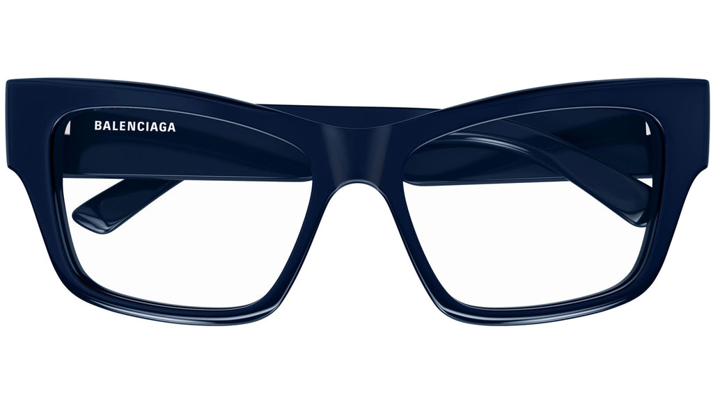 Occhiali da vista BALENCIAGA BB0378O Shiny solid dark blue
