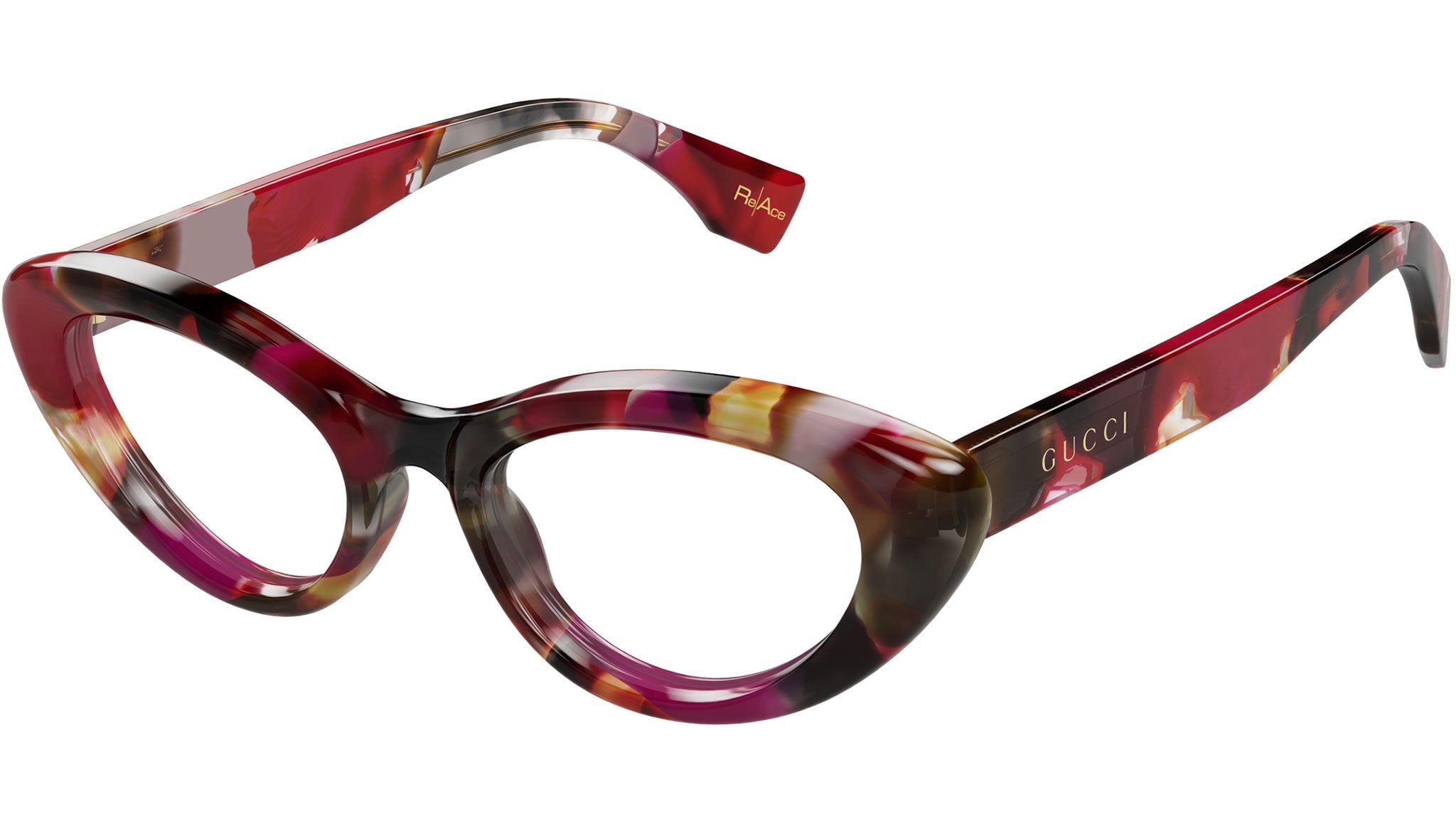 Occhiali da vista GUCCI GG1749O Spotted solid cyclamen dark havana