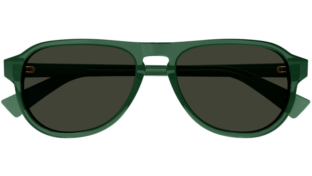 Occhiali da sole BOTTEGA VENETA BV1292S Shiny transparent bottle green