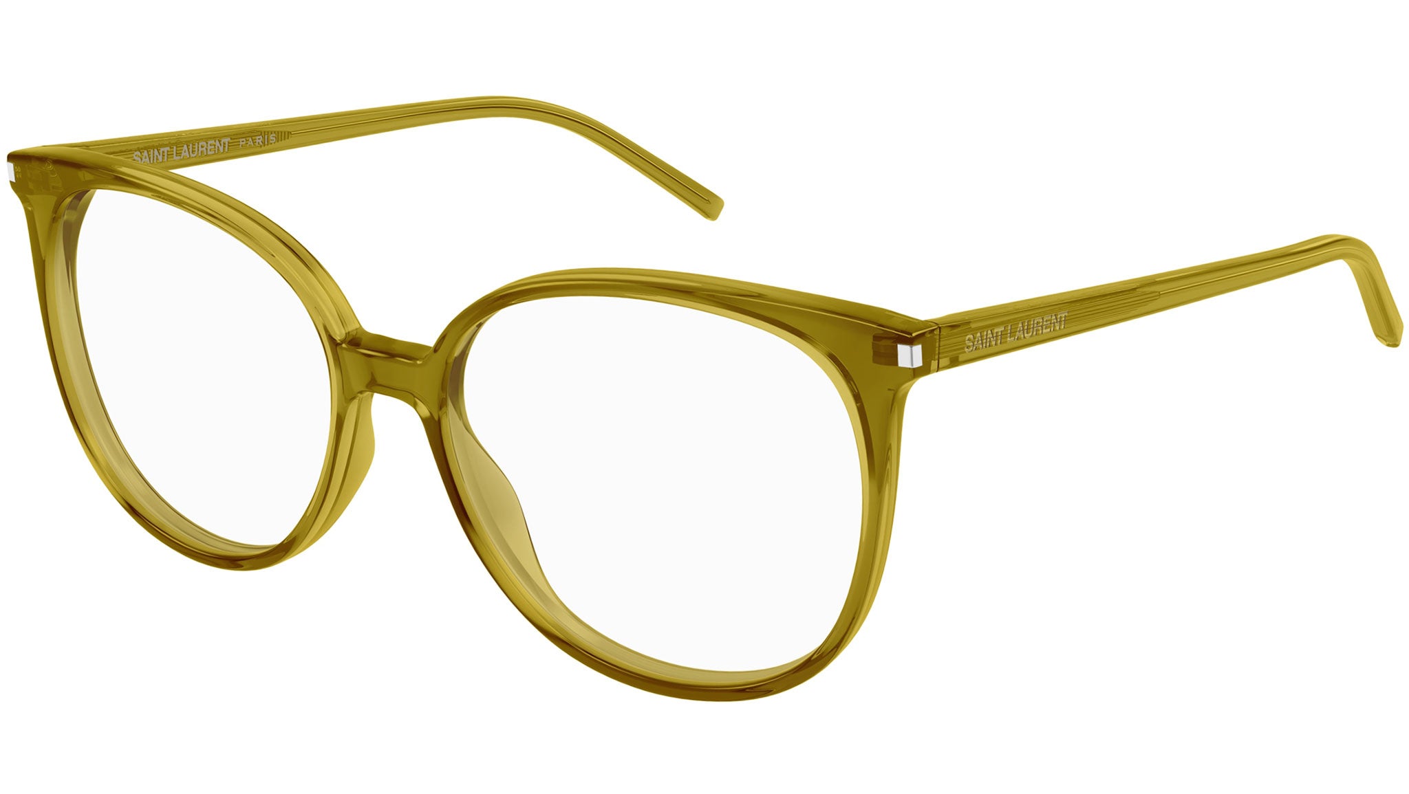 Occhiali da vista SAINT LAURENT SL39 Shiny transparent olive
