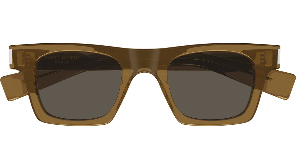 Occhiali da sole SAINT LAURENT SL719 Shiny transparent cognac brown