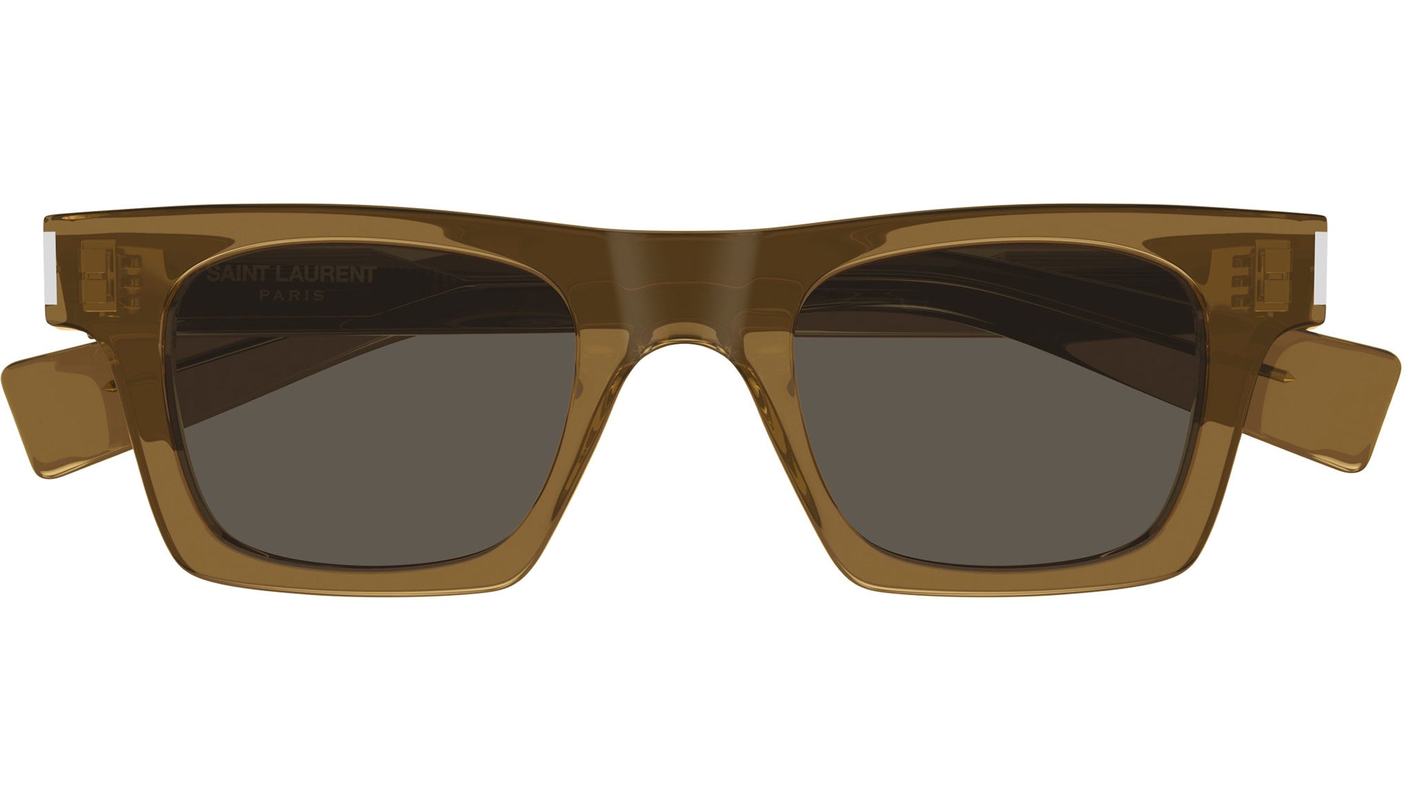 Occhiali da sole SAINT LAURENT SL719 Shiny transparent cognac brown