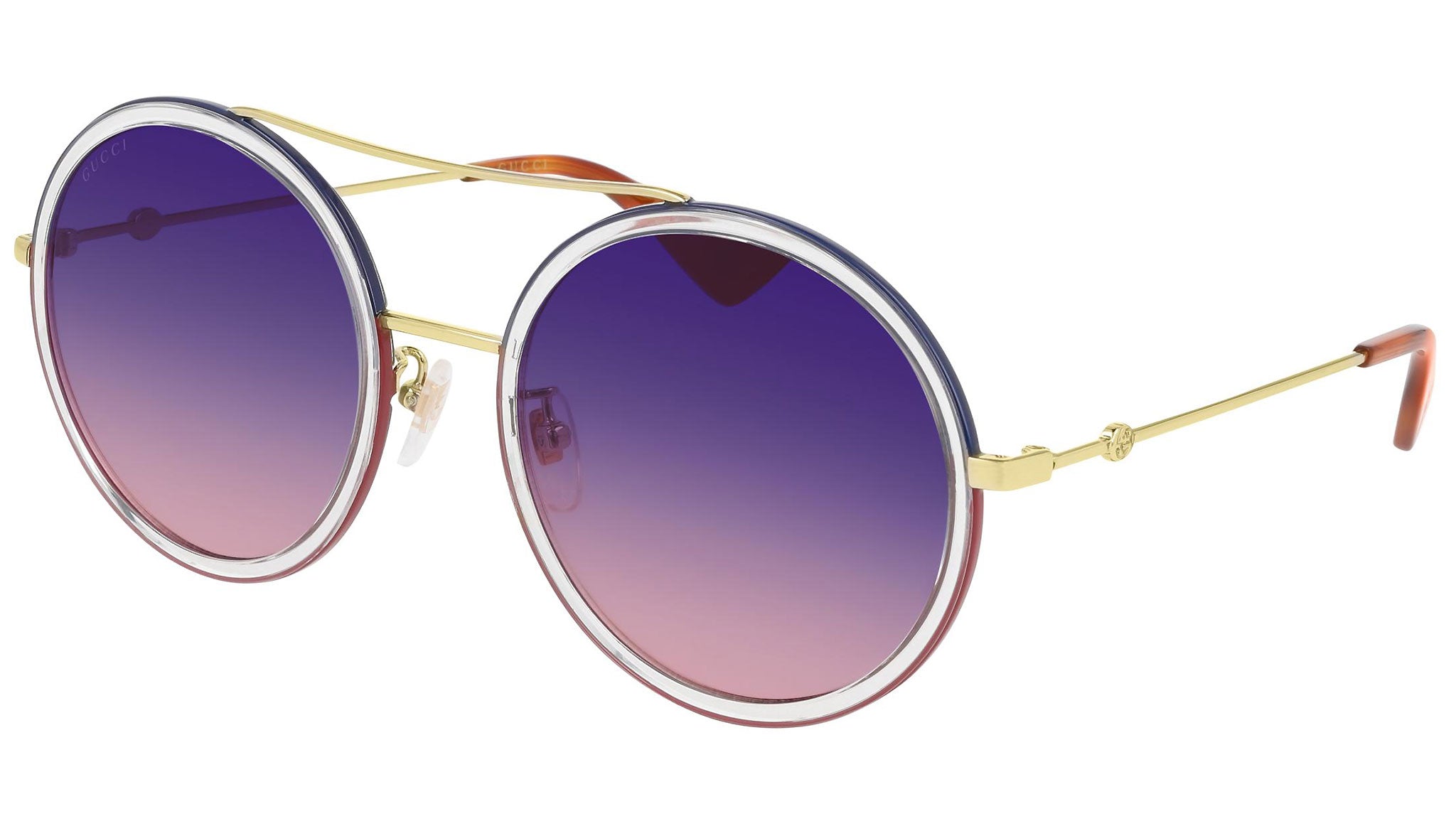 Occhiali da sole GUCCI GG0061S Shiny endura gold and shiny blue and shiny red