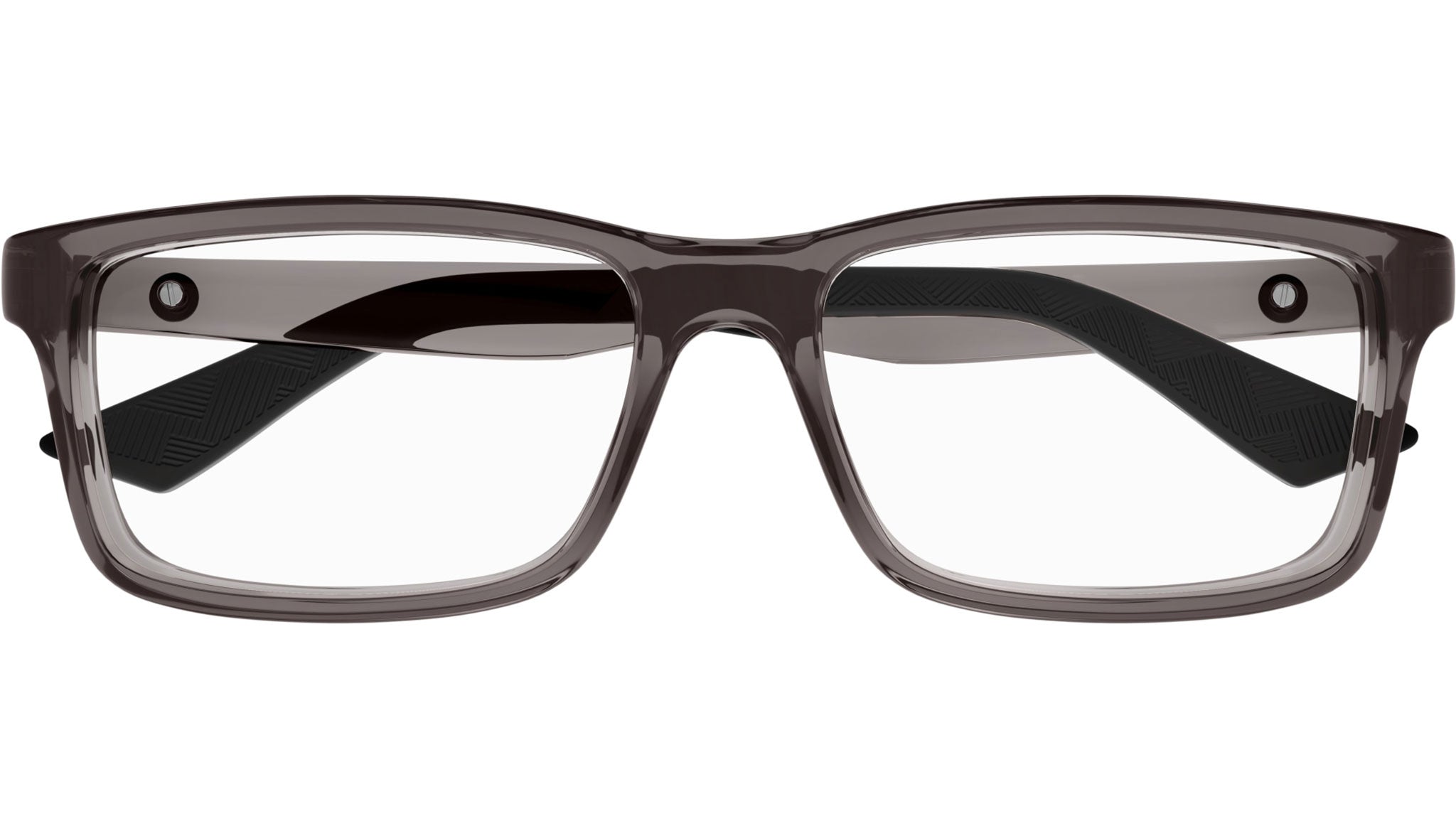 Occhiali da vista MONTBLANC MB0402O Shiny transparent grey