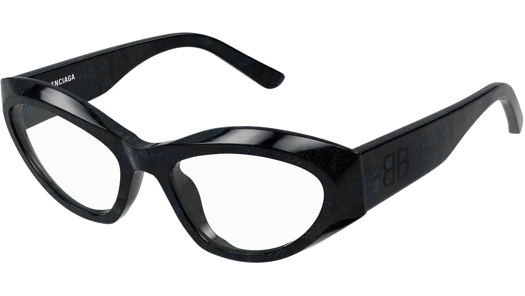 Occhiali da vista BALENCIAGA BB0400O Shiny black "hanger" glitter havana