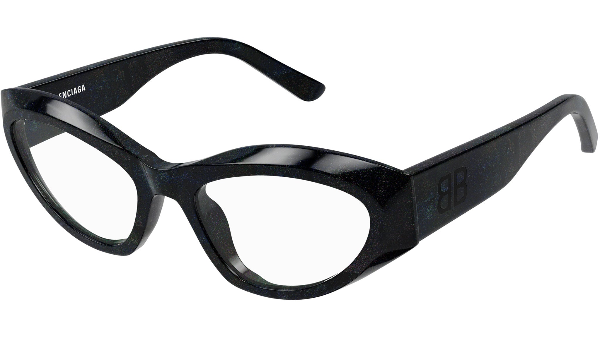 Occhiali da vista BALENCIAGA BB0400O Shiny black "hanger" glitter havana