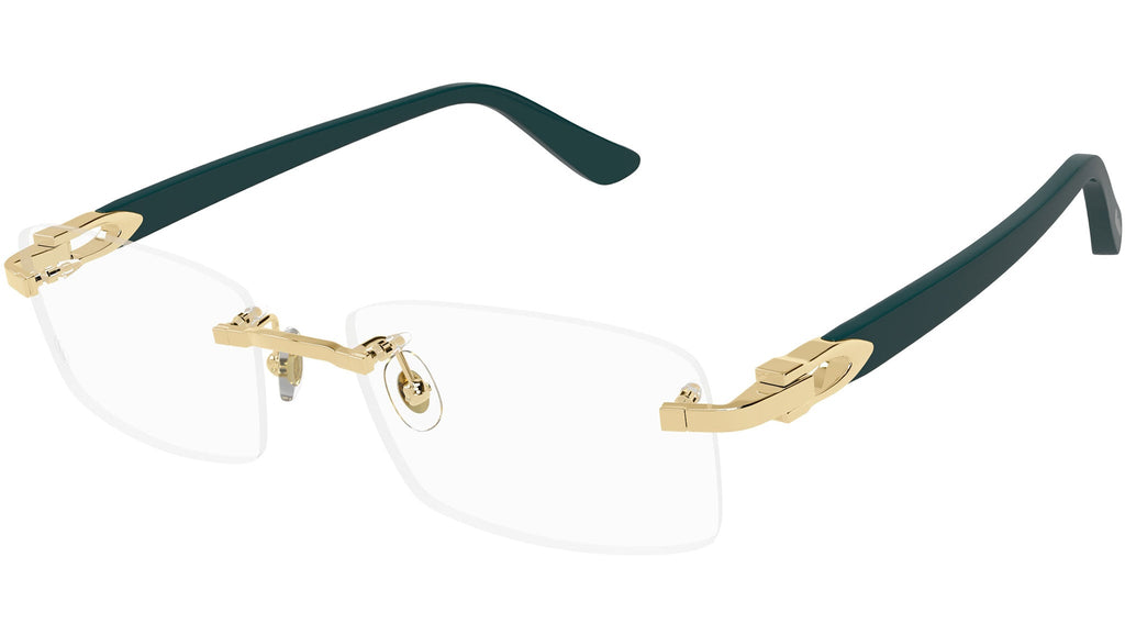 Occhiali da vista CARTIER CT0287O Smooth golden finish