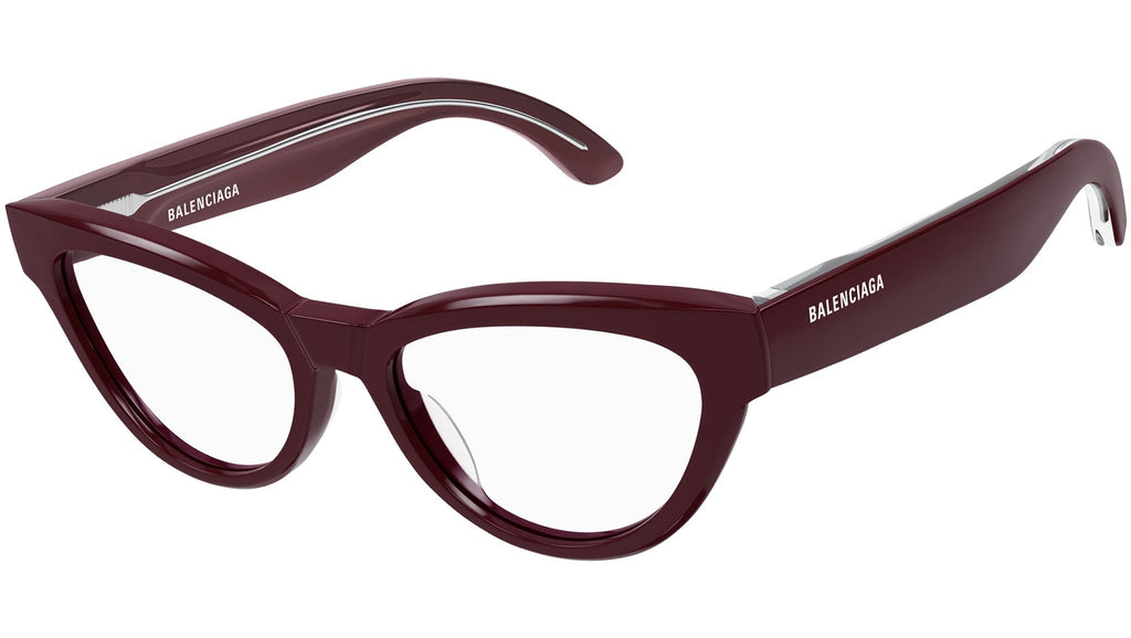 Occhiali da vista BALENCIAGA BB0241O Shiny solid burgundy