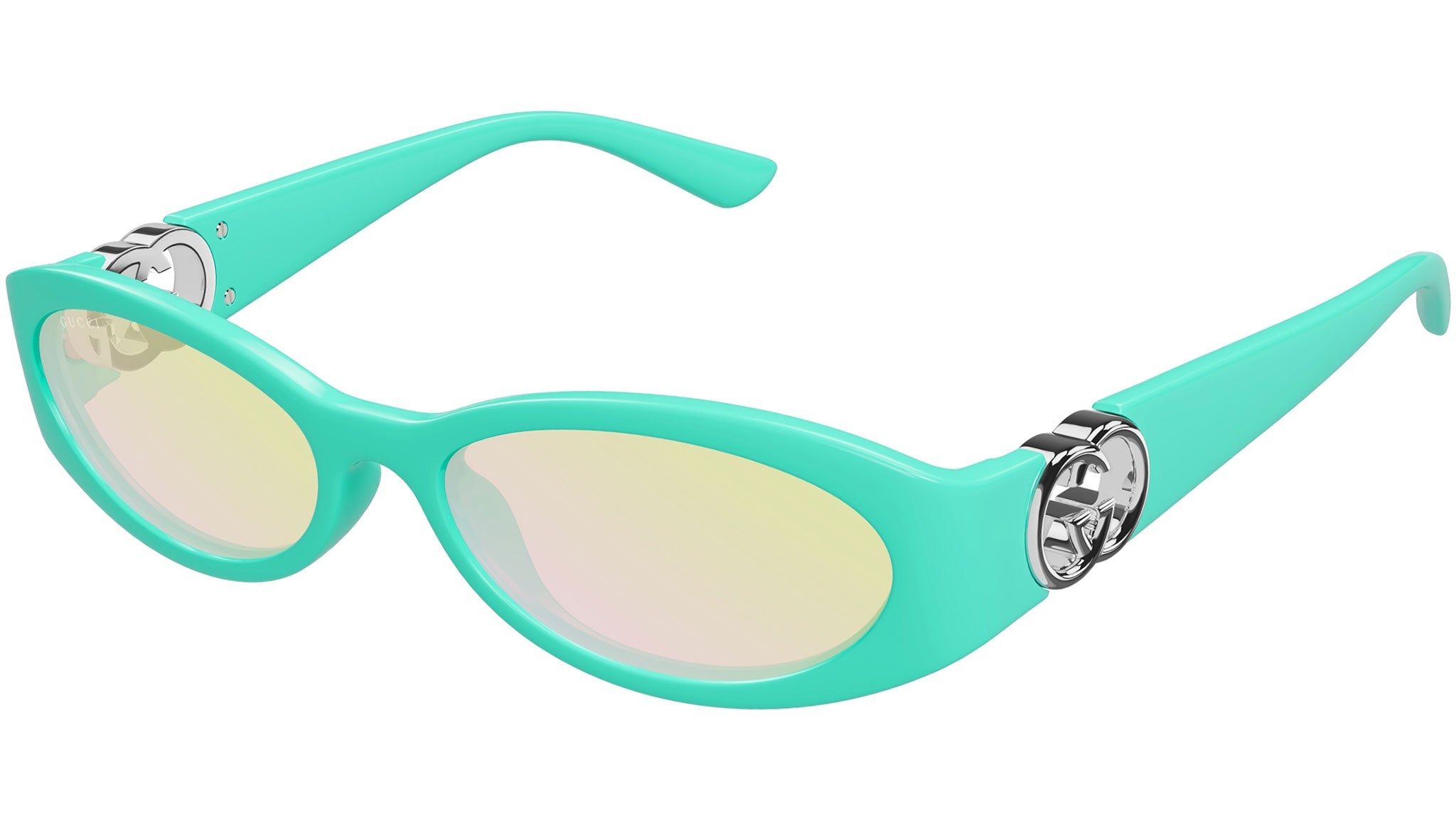 Occhiali da sole GUCCI GG1660S Shiny solid turquoise