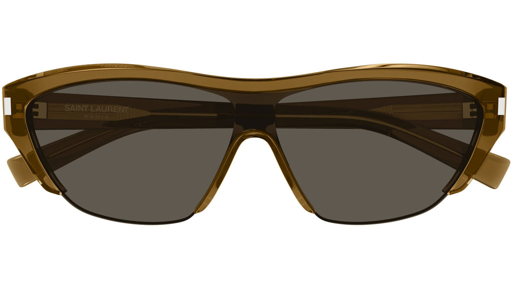 Occhiali da sole SAINT LAURENT SL704 Shiny transparent cognac brown