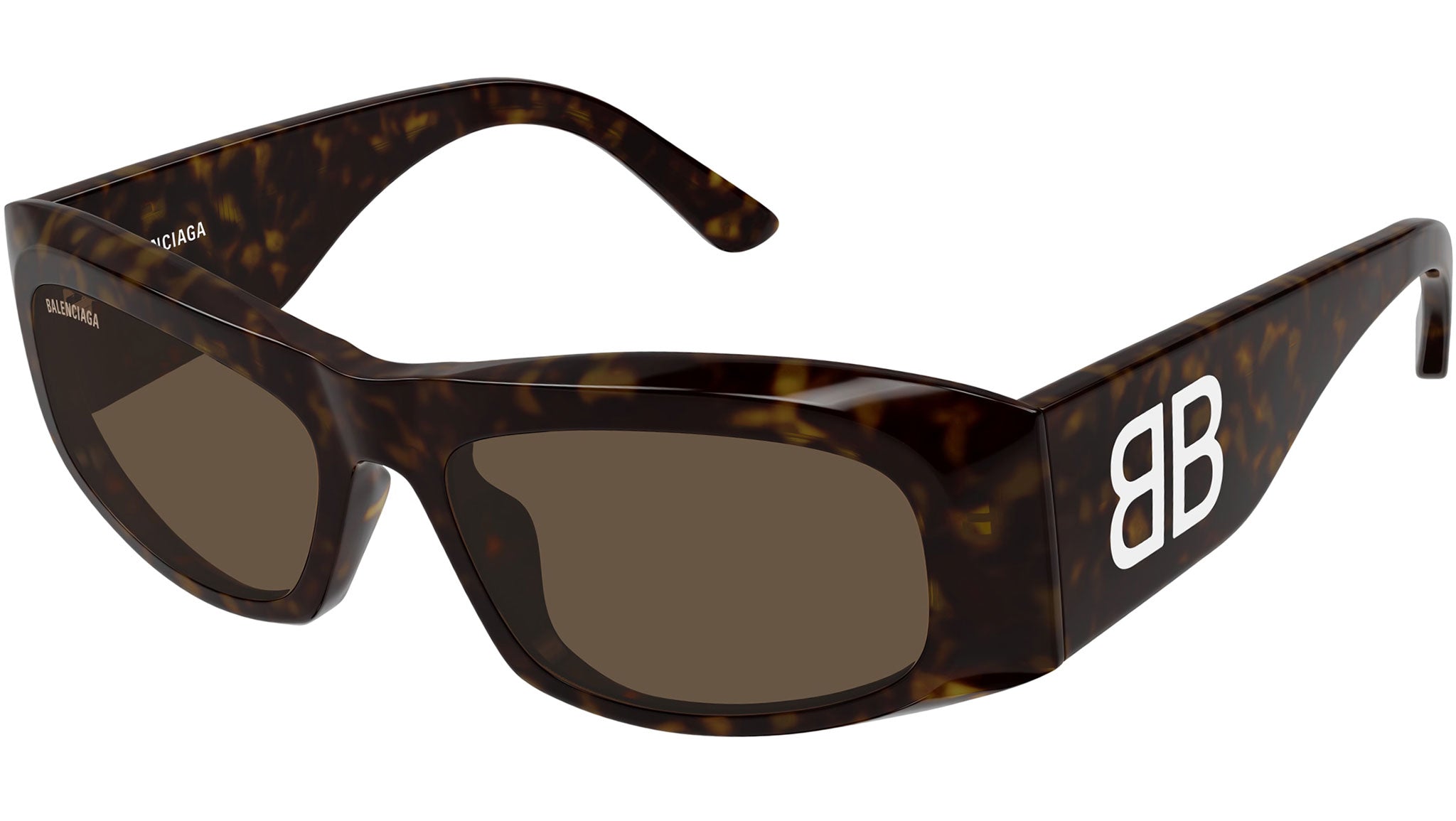 Occhiali da sole BALENCIAGA BB0395S Shiny dark havana