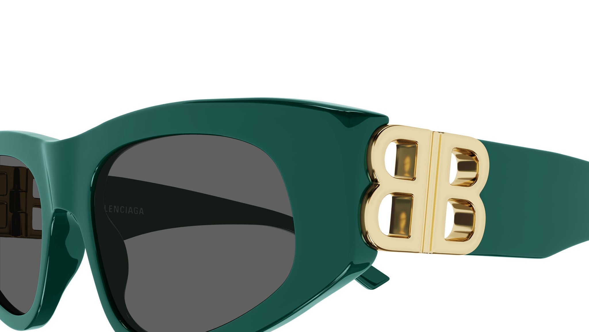 Occhiali da sole BALENCIAGA BB0095S Shiny solid green