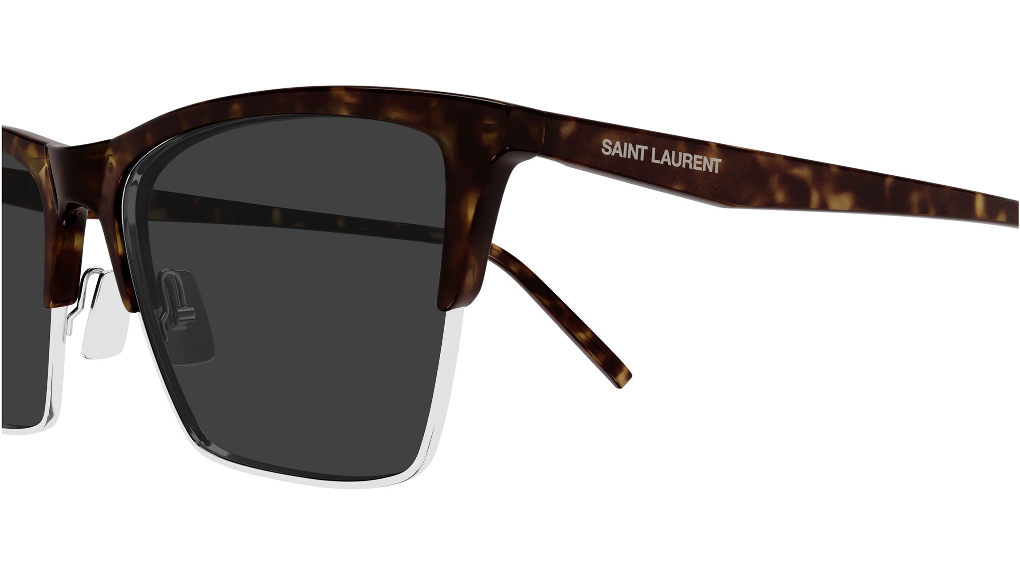 Occhiali da sole SAINT LAURENT SL767 Shiny dark havana shiny silver