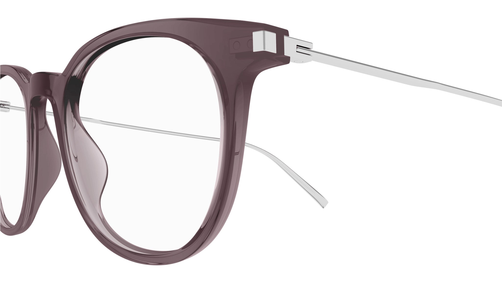 Occhiali da vista SAINT LAURENT SL579 Shiny transparent taupe brown