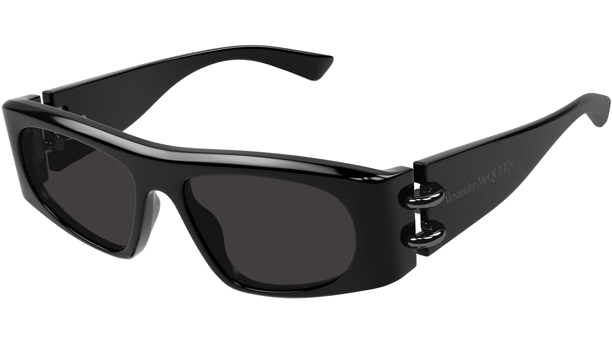 Occhiali da sole ALEXANDER MCQUEEN AM0471S Shiny solid black
