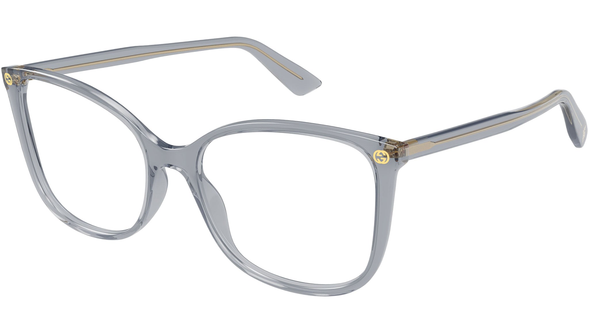 Occhiali da vista GUCCI GG0026O Shiny transparent denim blue
