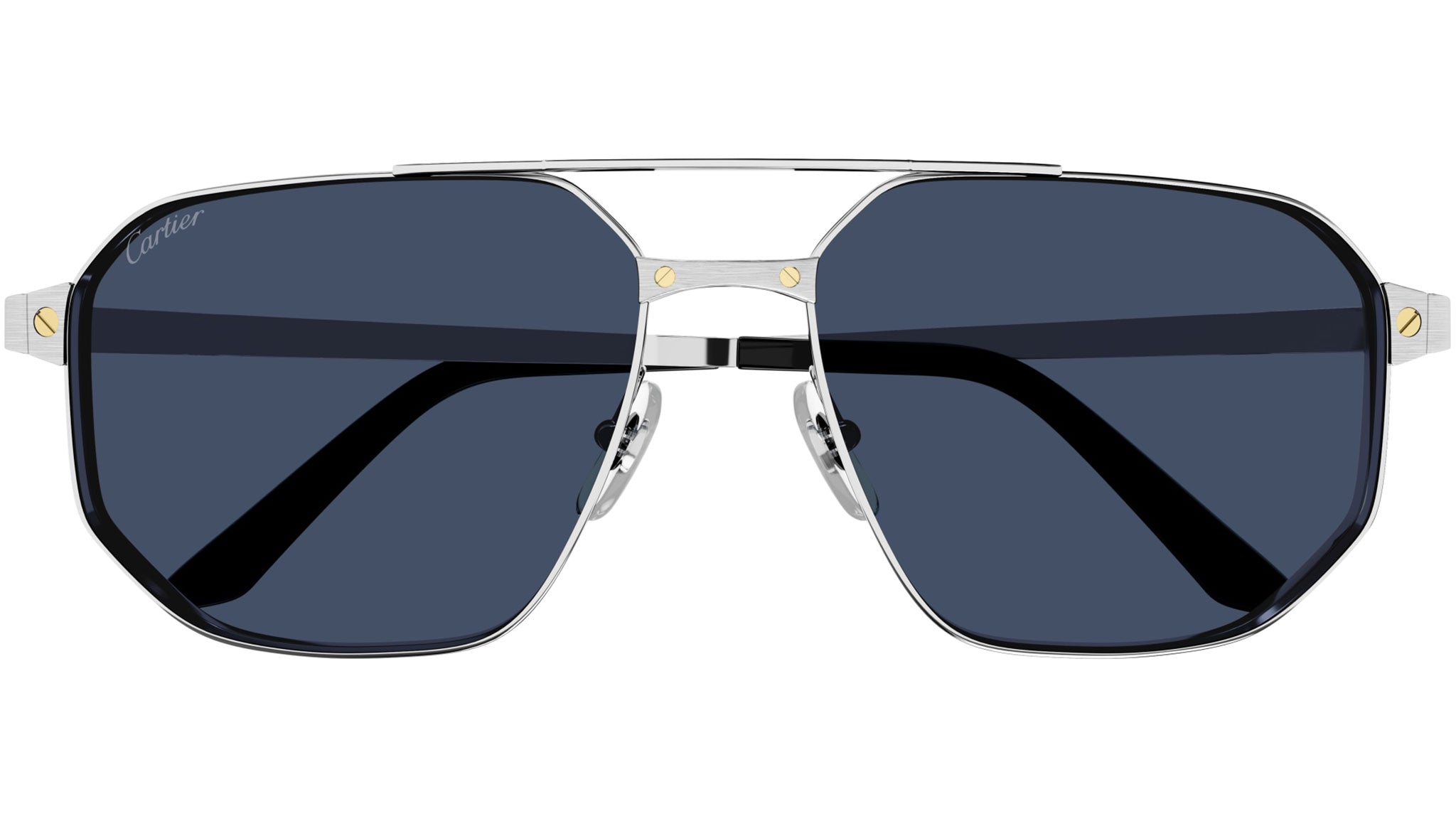 Occhiali da sole CARTIER CT0462S Smooth brushed platinum finish