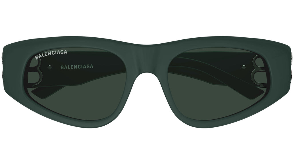 Occhiali da sole BALENCIAGA BB0095S Shiny solid dark green