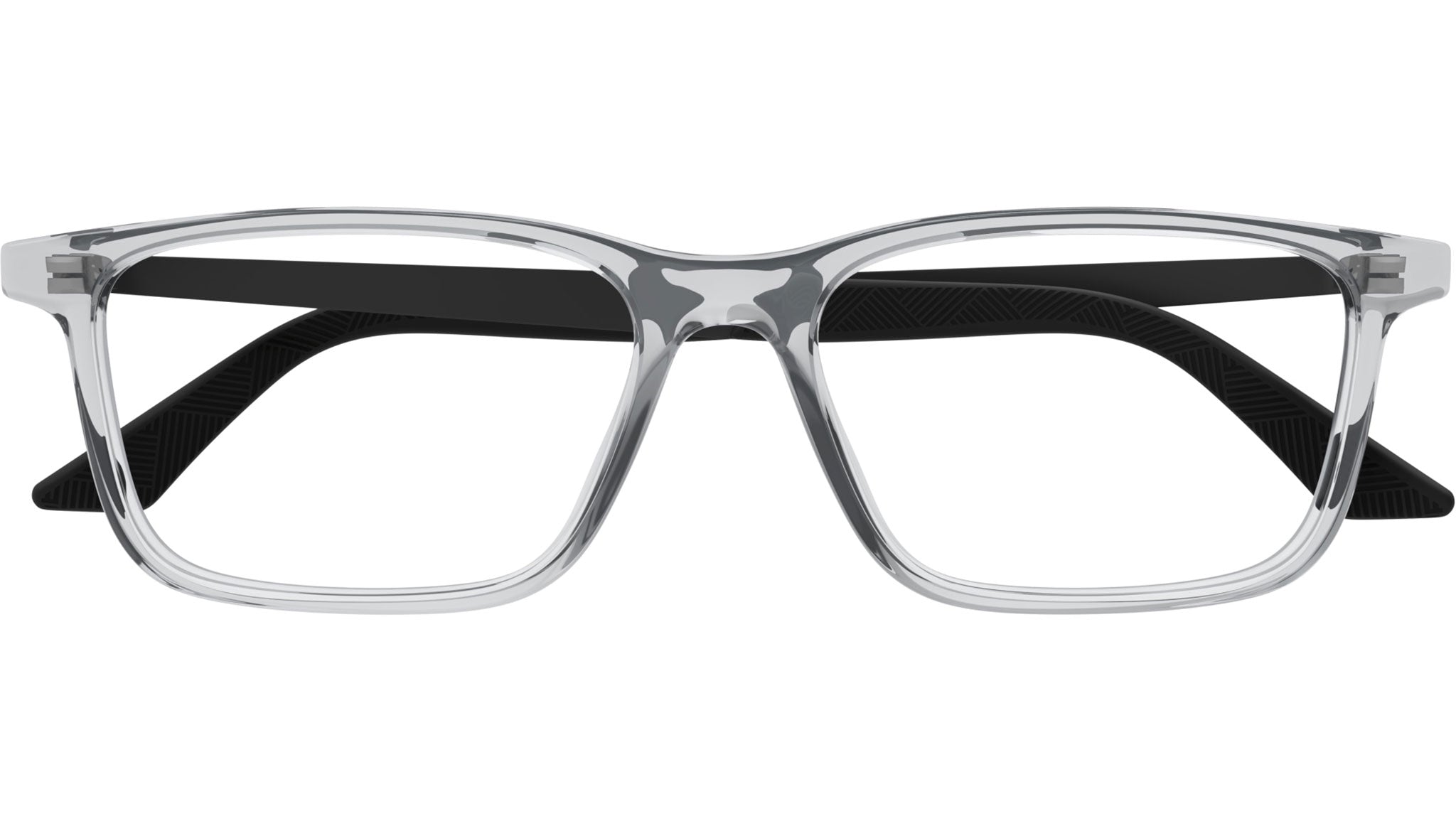 Occhiali da vista MONTBLANC MB0333O Shiny transparent light grey