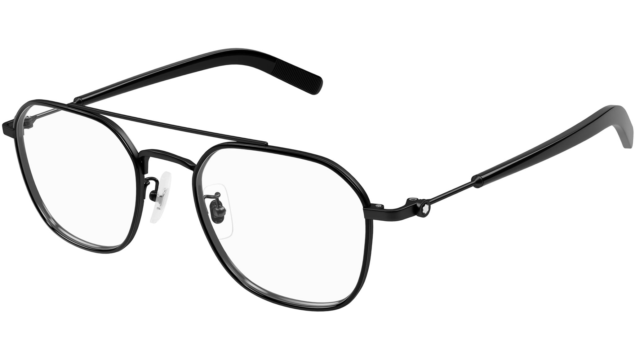 Occhiali da vista MONTBLANC MB0391OA Semimatte black shiny black rim