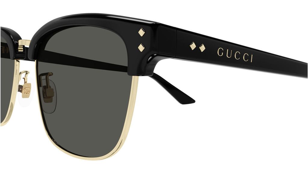 Occhiali da sole GUCCI GG1897SK Shiny black with gold eye rims