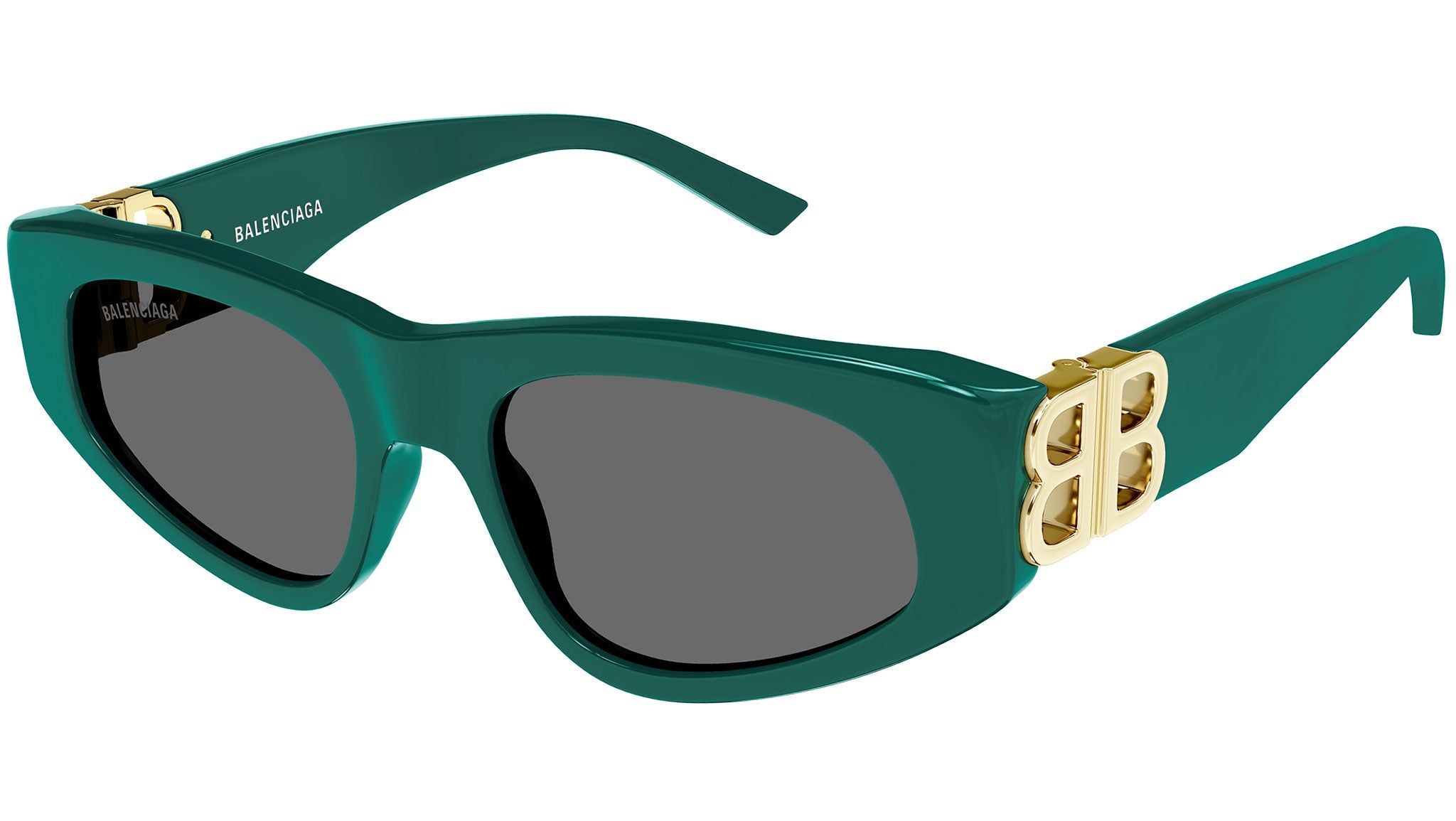 Occhiali da sole BALENCIAGA BB0095S Shiny solid green