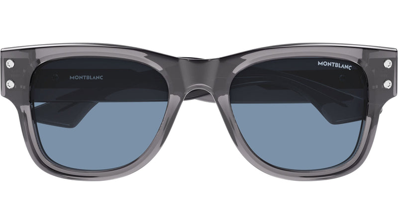 Occhiali da sole MONTBLANC MB0381S Shiny transparent grey