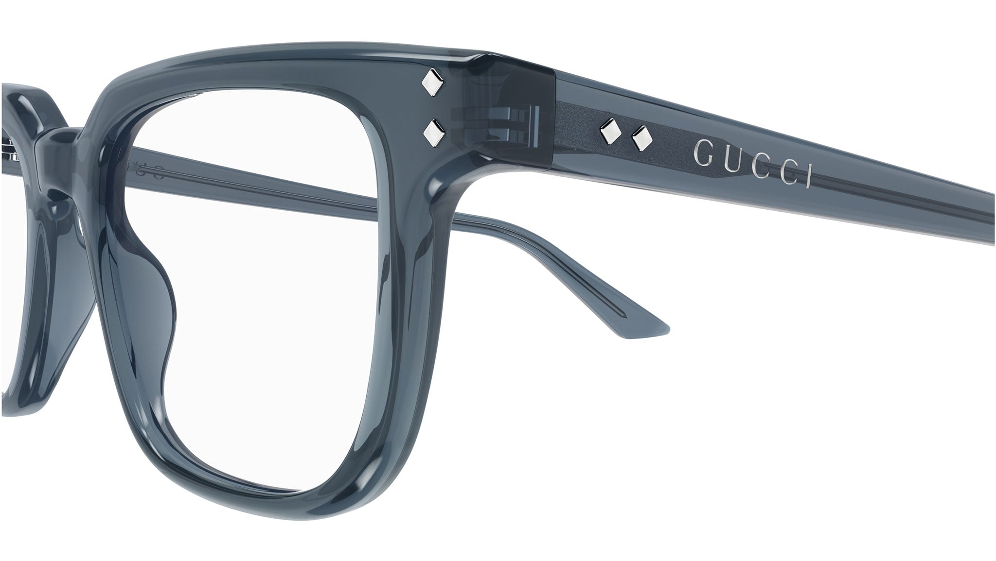 Occhiali da vista GUCCI GG1895O Shiny dark transparent cobalt blue
