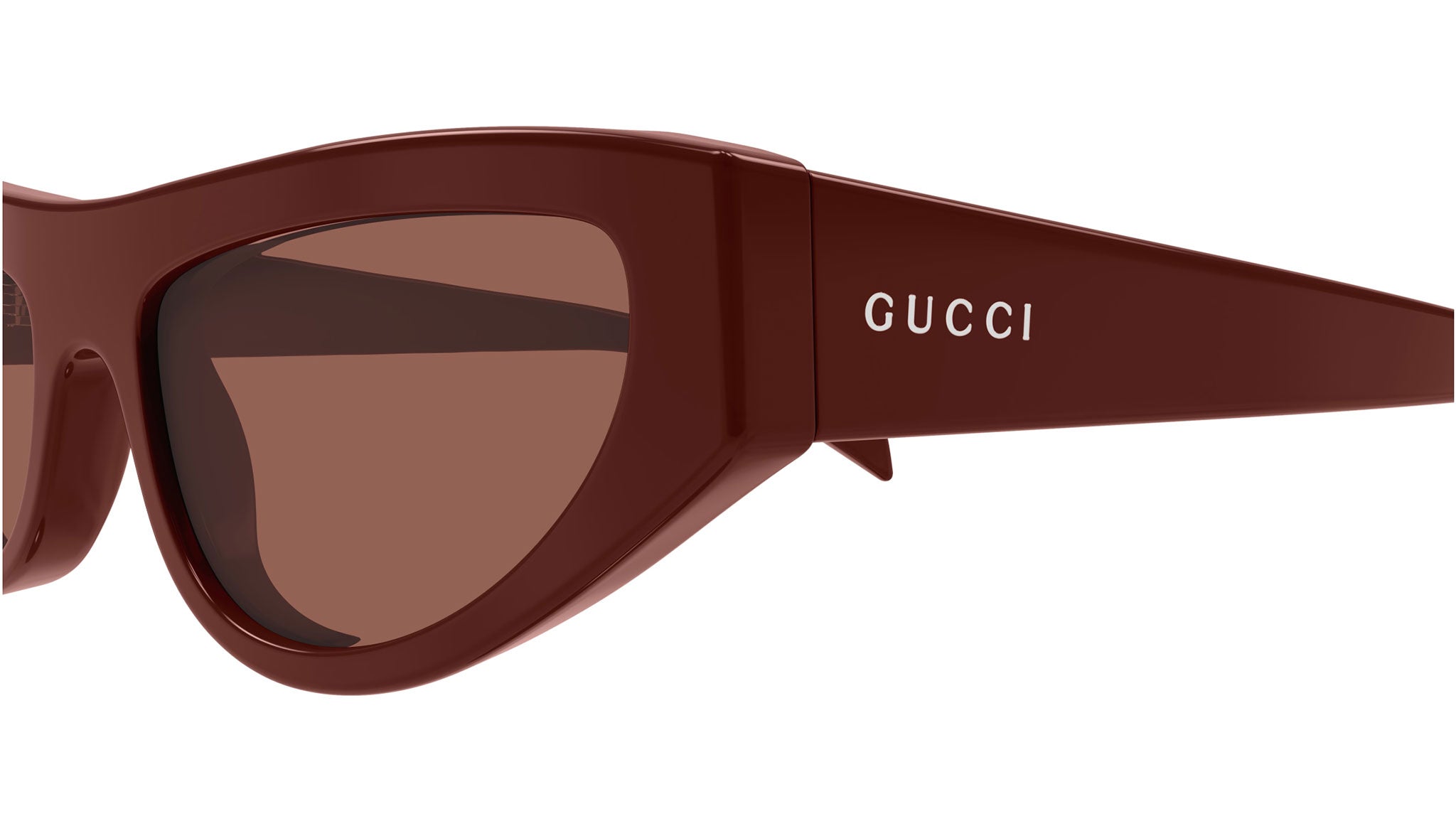 Occhiali da sole GUCCI GG1919S Shiny solid burgundy