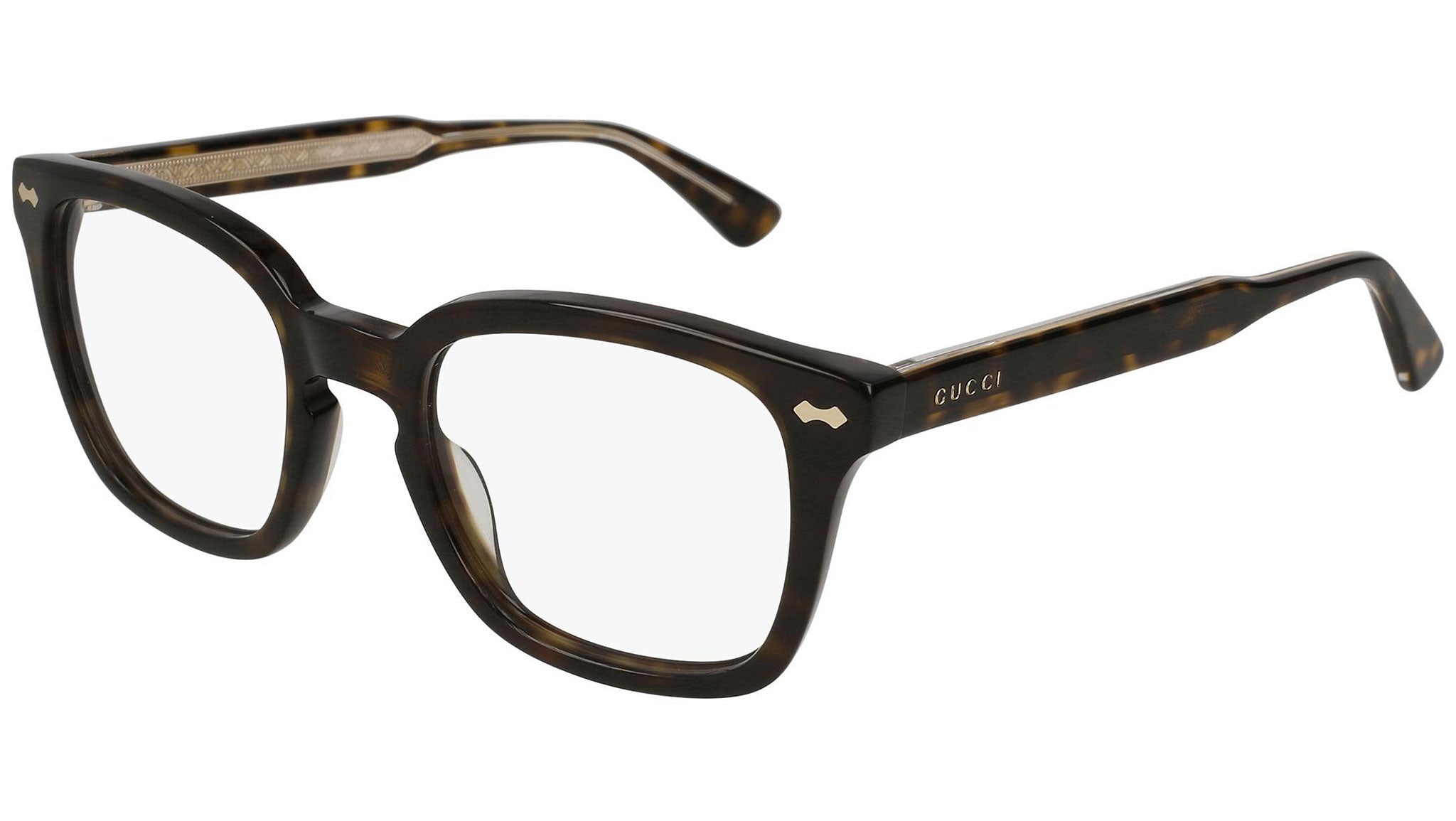 Occhiali da vista GUCCI GG0184O Shiny dark havana