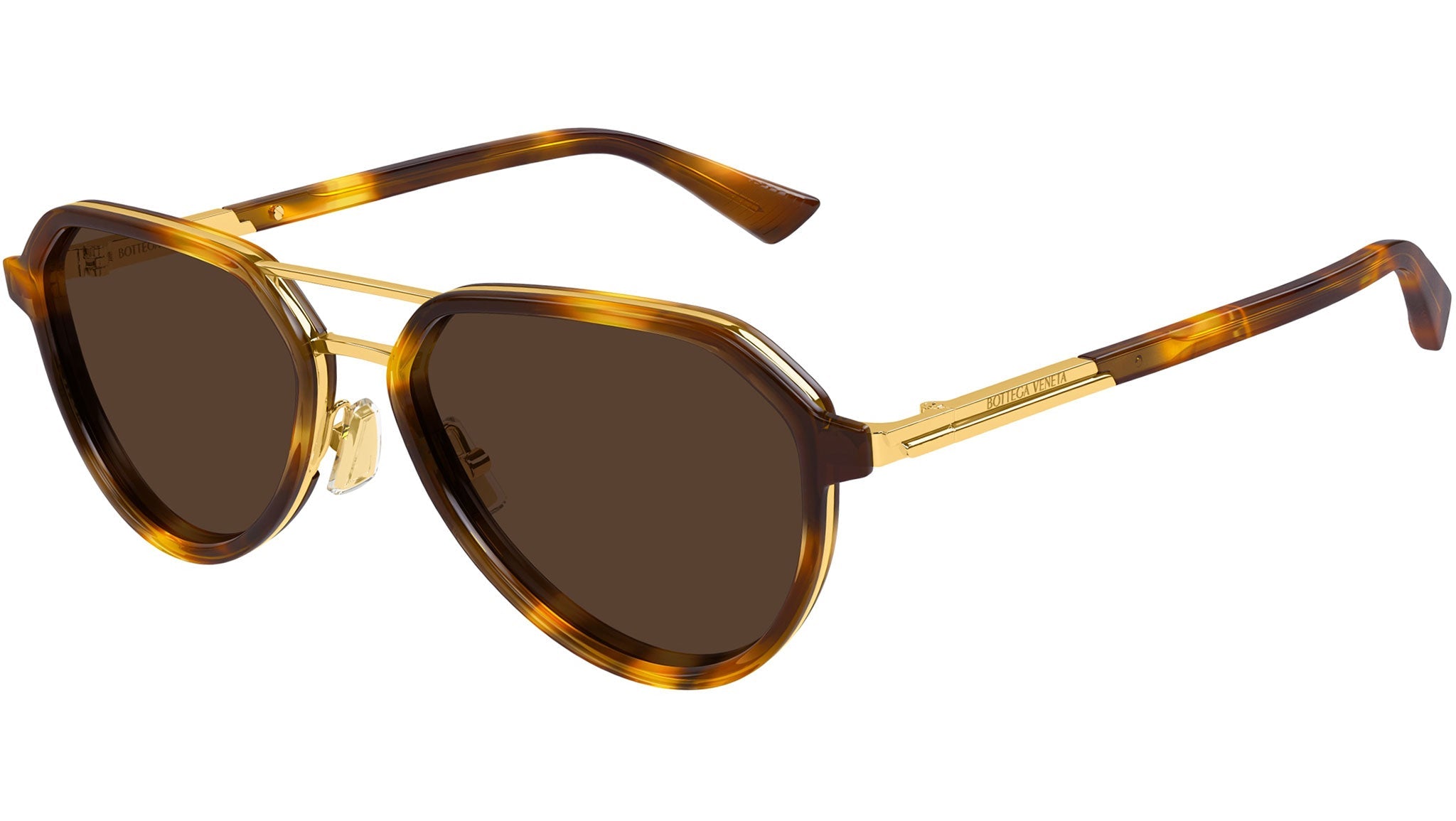 Occhiali da sole BOTTEGA VENETA BV1373S Shiny macro squared spotted havana