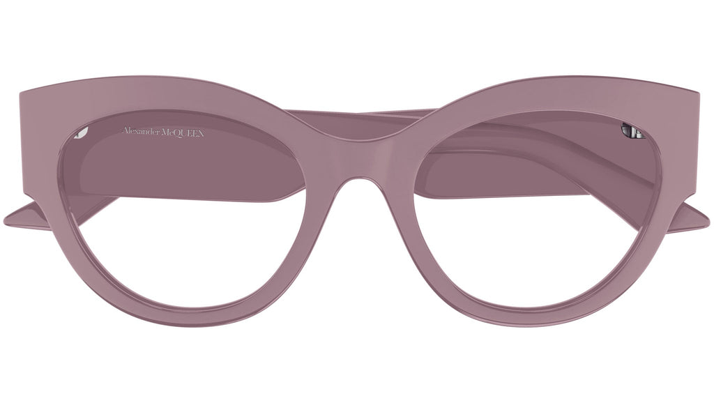 Occhiali da vista ALEXANDER MCQUEEN AM0435O Shiny solid mauve