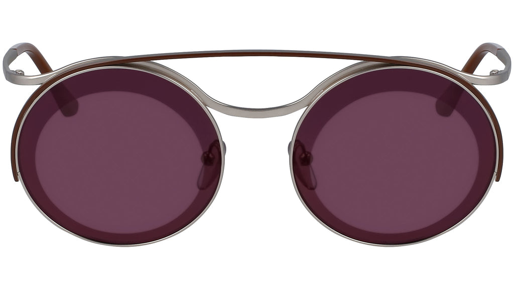 occhiali da sole MARNI ME107S Base color matte silver - top bar shiny brown