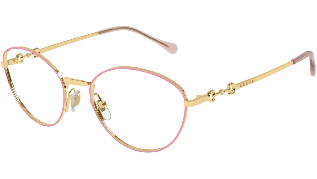 Occhiali da vista GUCCI GG1699O Shiny endura gold with shiny solid fuchsia 1 3 external varnished eyerims