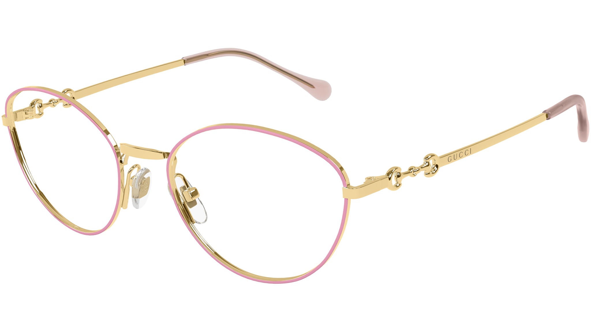 Occhiali da vista GUCCI GG1699O Shiny endura gold with shiny solid fuchsia 1 3 external varnished eyerims